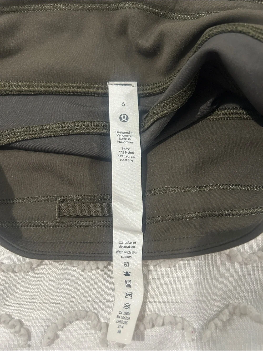 lululemon athletica Olive Green Active Leggings